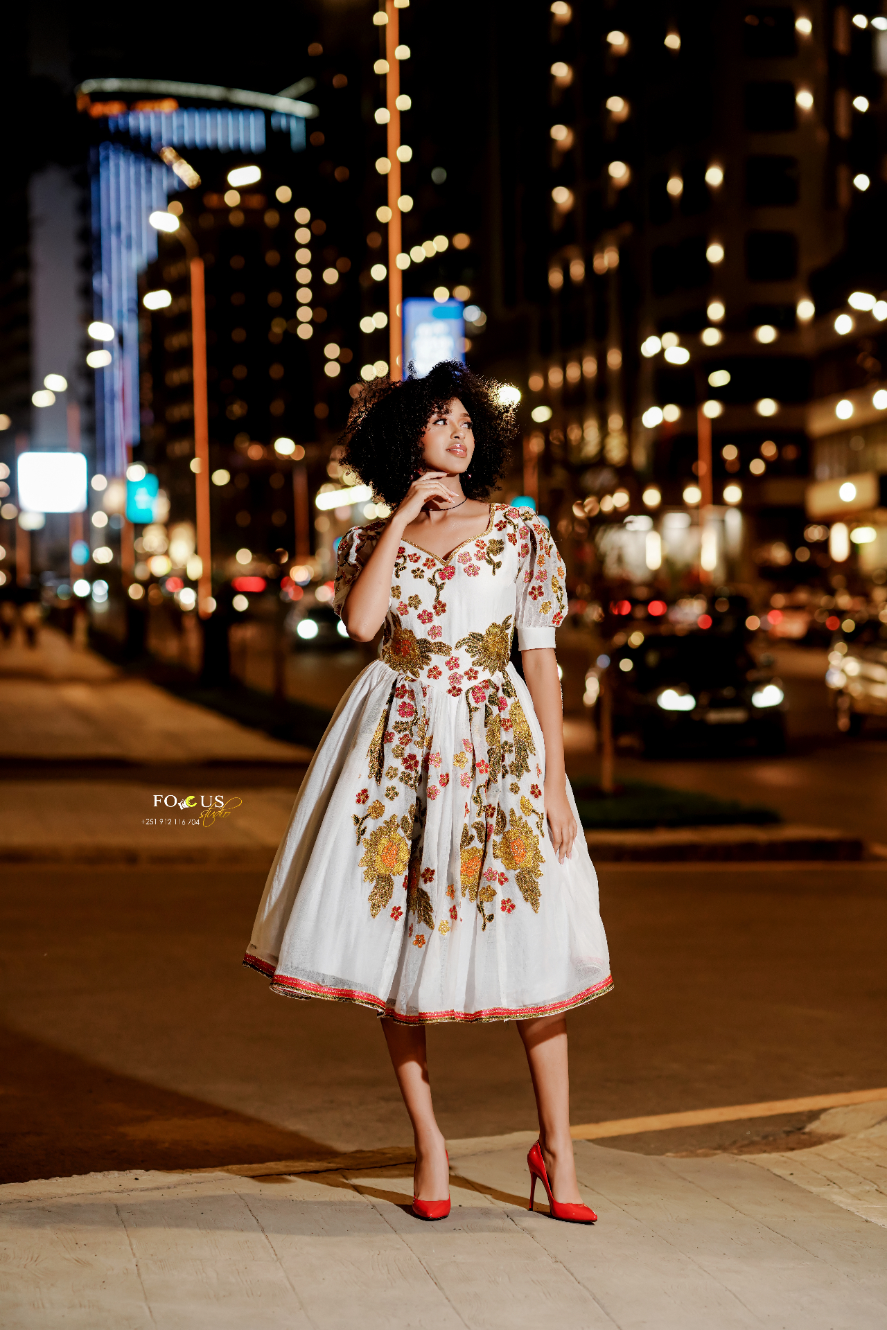 A ceremonial couture design with detailed finishing